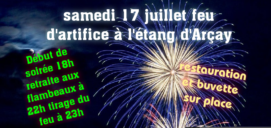 Lire la suite à propos de l’article Feu d’artifice le 17 Juillet 2021